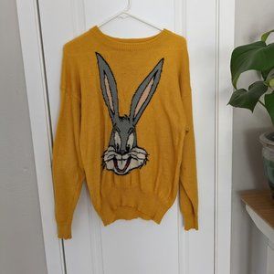 Vintage 1985 Looney Tunes Bugs Bunny Merrie Melodies Sweater Size Small RARE